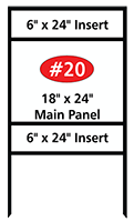 #20 Frame 18x24 Panel 2 6x24 Rider Slots