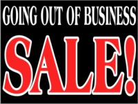 Going Out of Business Sale Yard Sign