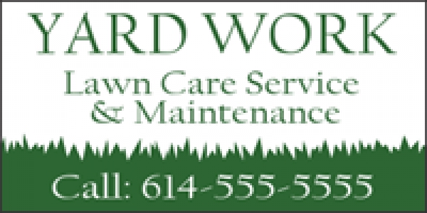 Lawn Care Promotional Banner