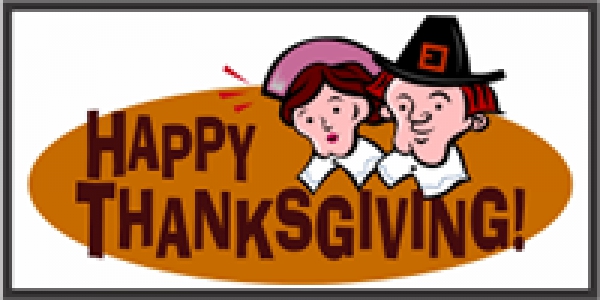 Happy Thanksgiving Pilgrim Themed Message Banner