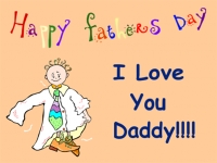 Daddy I Love You Fathers Day Yard Sign