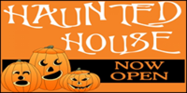 Haunted House Pumpkin Themed Promotional Banner