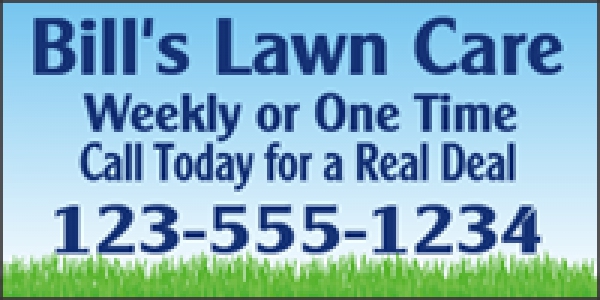 Lawn Care Promotional Banner