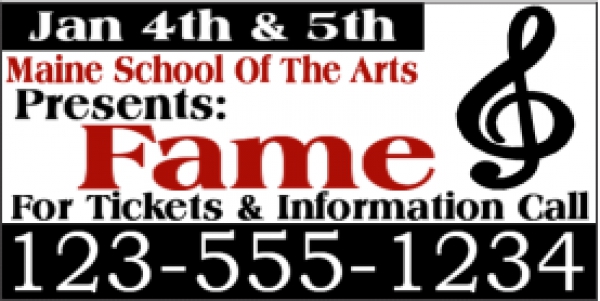 Musical Play Promotional Banner