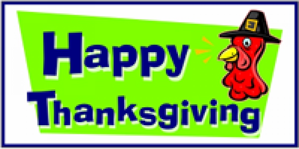 Happy Thanksgiving Turkey Themed Message Banner
