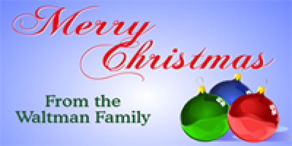 Merry Christmas Family Message Banner