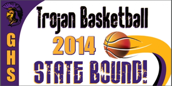 Basketball State Bound Promotional Banner