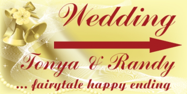 Wedding Fairytale Directional Banner