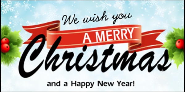 Merry Christmas/Happy New Year Message Banner