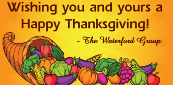 Happy Thanksgiving Cornucopia Message Banner