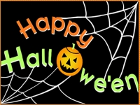 Happy Halloween Dark Colored Message Yard Sign