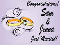 Wedding 04- Sam & Jenna Yard Sign