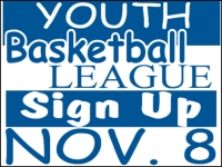 Basketball 05- Youth League Yard Sign Template