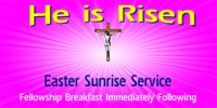 Easter He is Risen Banner