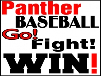 Baseball 05- Panther Yard Sign