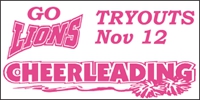 Cheerleading-03 Tryouts Sign-Ups Banner Template