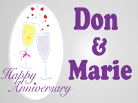 Wedding 03- Don & Marie Yard Sign