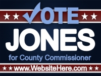 Political 02- Vote Jones Yard Sign Template