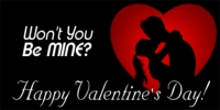 Valentine's Day Banner 'Be Mine' Layout 05