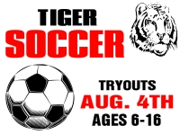 Soccer 03- Tigers Tryouts Yard Sign
