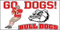 Football-03 Go Bulldogs! Banner Template
