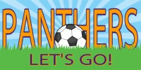 Soccer-01 Go Panthers! Banner Template