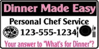 Catering/Food 02 Personal Chef Banner Template