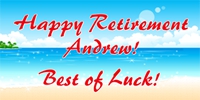 Retirement 04- Andrew on the Beach Banner