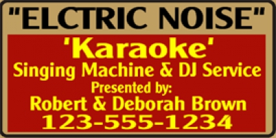 Music|Entertainment 07- DJ & Karaoke Service Banner